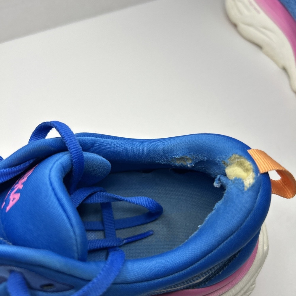 Size 9 B WOMENS Hoka Bondi 8 Coastal Sky Blue Pink - Picture 6 of 16